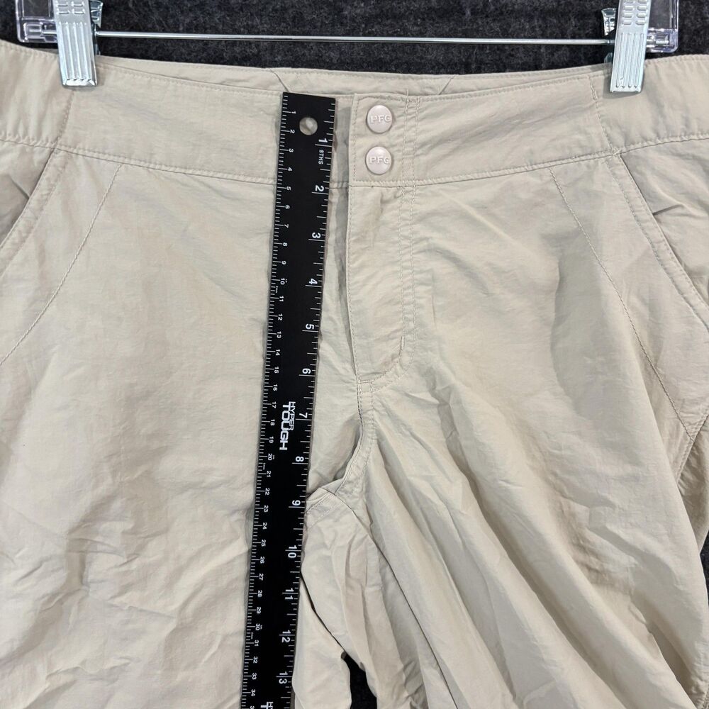 Columbia PFG Suncast Capri Pants Women's Small Khaki Hiking Travel Fishing UPF - Picture 5 of 9